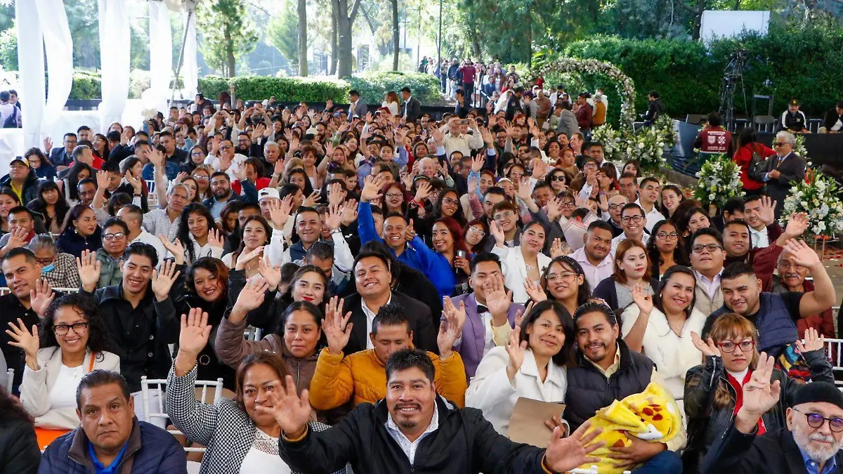 boda colectiva los pinos Cortesía GCDMX